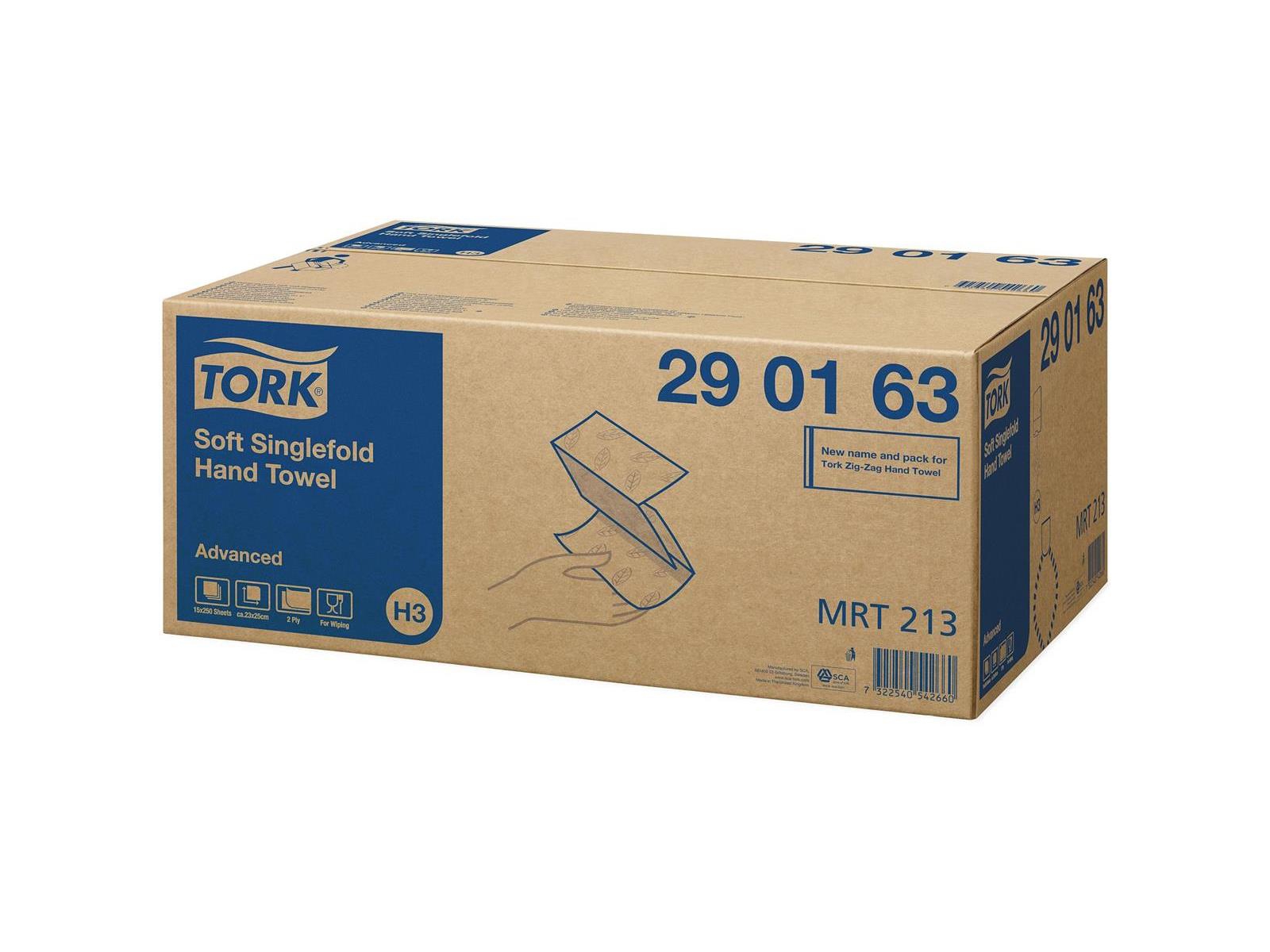 Ręcznik ZZ TORK 290163 Advanced Miękki Chłonny 3750 Listków w kartonie